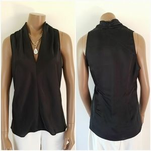Sz 8 Blk Belle Badgley Mischka Sleeveless Top  NWT